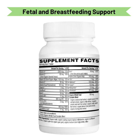 Mother Earth Supplements Once Daily Prenatal Multivitamin - Tablets My Store