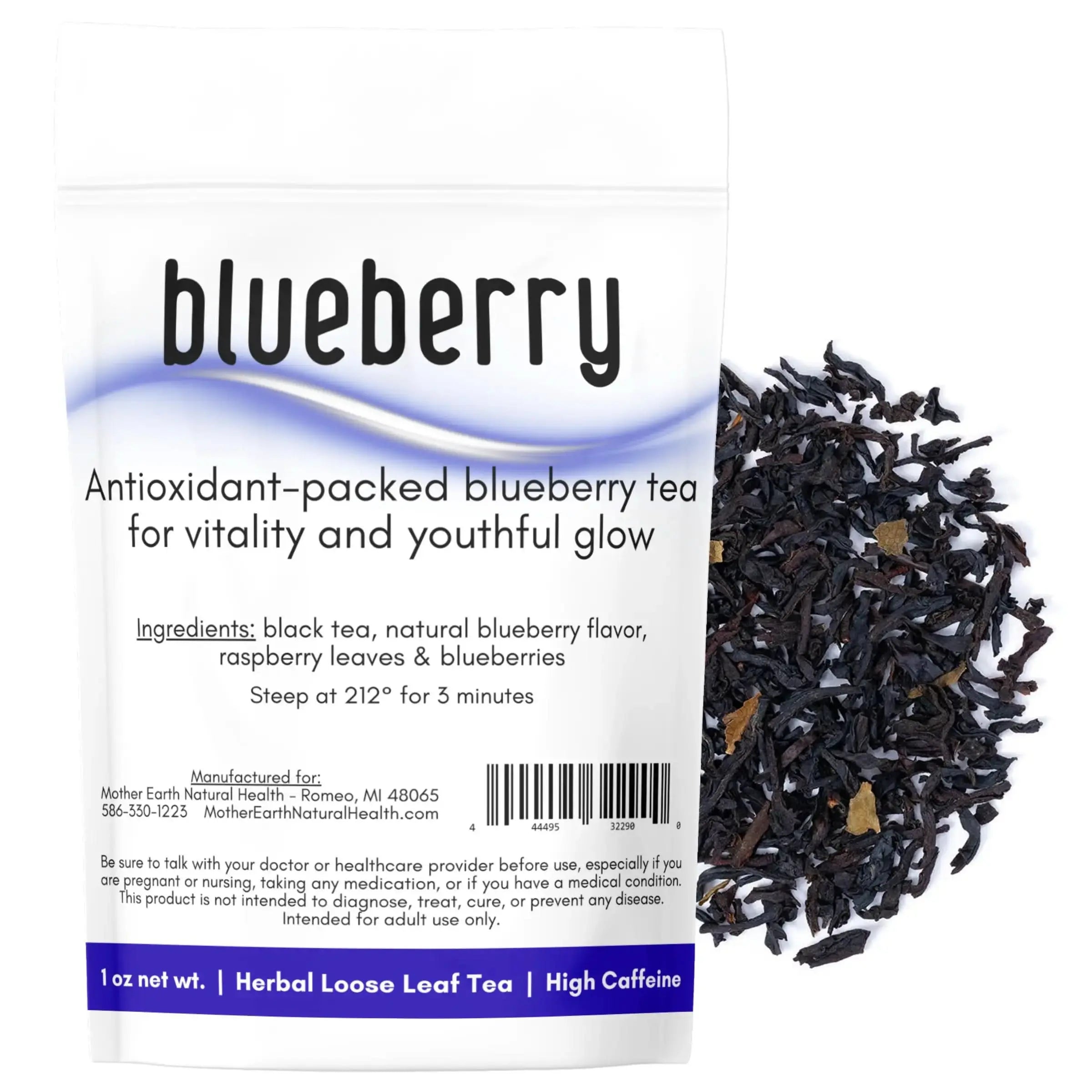 Mother Earth Tea – Blueberry Tea 1oz - Mother Earth Natural Health