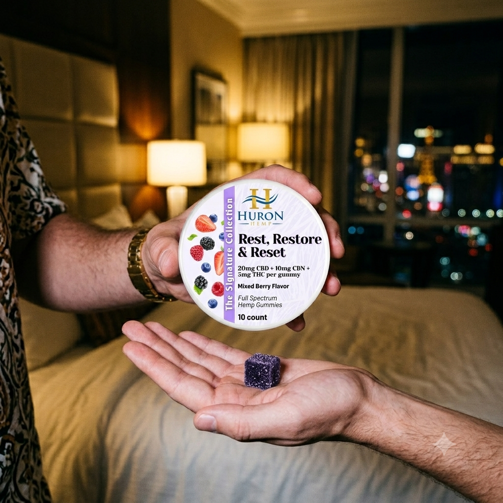 Huron Hemp™ Signature Collection - Rest, Restore & Reset - 4:2:1 Full Spectrum Gummies 10 Count