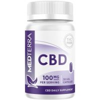 Medterra - CBD Isolate Capsules - 100mg CBD per capsule - 0% THC