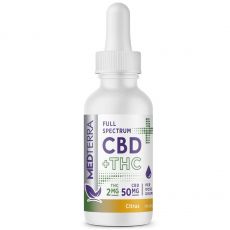 Medterra - Full Spectrum CBD + THC Tincture - 50mg CBD per mL - 30mL bottle