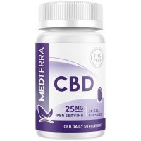 Medterra - CBD Isolate Capsules - 25mg CBD per capsule - 0% THC