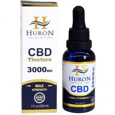 Huron Hemp - Pure CBD Oil 3000mg - 0% THC