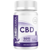 Medterra - CBD Isolate Capsules - 50mg CBD per capsule - 0% THC