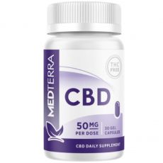 Medterra - CBD Isolate Capsules - 50mg CBD per capsule - 0% THC