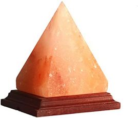Himalayan Salt Lamp - Carved - Large Pyramid