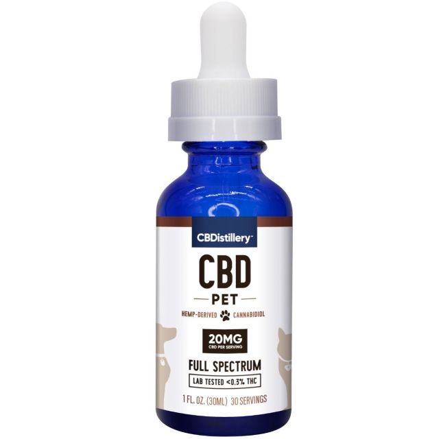 CBDistillery - CBD Oil Tincture for Pets - 20mg per mL