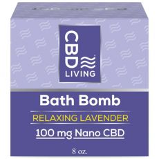 CBD Living - CBD Bath Bomb - Relaxing Lavender