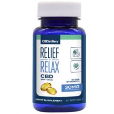 CBDistillery - Broad Spectrum CBD Softgels - 30mg CBD / 60 Count