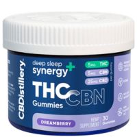 CBDistillery - Deep Sleep Synergy+ CBD, CBN & THC 5:1:1 Gummies – 25mg CBD + 5mg THC + 5mg CBN / 3