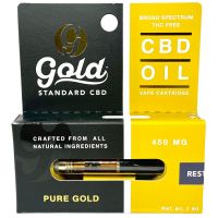 Gold Standard - CBD Vape Cartridge - 450mg Strength - Rest