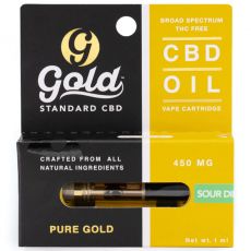 Gold Standard - CBD Vape Cartridge - 450mg Strength - Sour Diesel