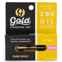 Gold Standard - CBD Vape Cartridge - 450mg Strength - Strawnana
