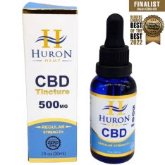 Huron Hemp - Pure CBD Oil 500mg - 0% THC