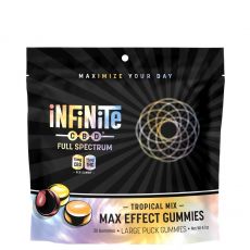 Infinite CBD - Full Spectrum CBD - Maximum Effect Puck Gummies - 15mg CBD / 15mg THC per gummy