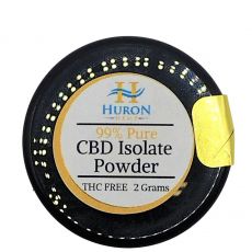 Huron Hemp - CBD Isolate Powder - 2 gram jar