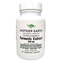 Mother Earth's Turmeric Extract Extra Strength 800mg - 30 Count