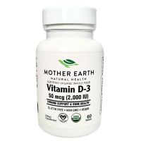 Mother Earth's Organic Whole Food Vitamin D3 - 2000iu