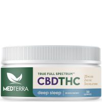 Medterra - Full Spectrum CBD + THC Gummies - Deep Sleep - 25mg CBD per serving + Melatonin