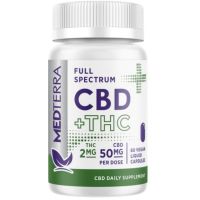 Medterra - Full Spectrum CBD + THC Capsules - 50mg CBD per serving
