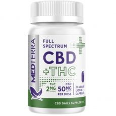 Medterra - Full Spectrum CBD + THC Capsules - 50mg CBD per serving