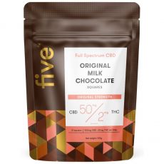 five™ CBD - Original - Milk Chocolate Squares - 50mg CBD / 2mg THC per square