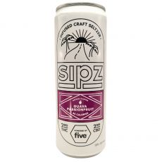 five™ CBD - Sipz THC + CBD Seltzers - Guava Passionfruit