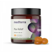 Medterra - Full Spectrum CBD + THC Gummies - Max Relief - 25mg CBD per serving