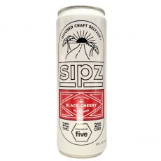 five™ CBD - Sipz THC + CBD Seltzers - Black Cherry