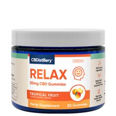 CBDistillery - Broad Spectrum CBD Relief & Relax Gummies - 30mg CBD each / 30 Count