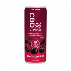 CBD Living - CBD Sparkling Water - Black Cherry