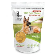 CBD Living - CBD Dog Soft Chews - Mobility Support - Bacon
