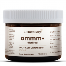CBDistillery - Unwind Synergy+ CBD & THC 5:1 Gummies – 25mg CBD + 5mg THC / 30 count