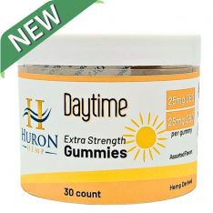 Huron Hemp - CBD:CBG Gummies - Daytime - 25mg CBD : 25mg CBG
