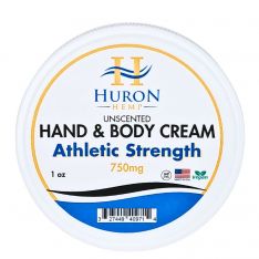 Huron Hemp - Hand & Body CBD Cream - Athletic Strength 750mg - 1oz