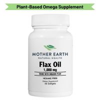 Mother Earth's Flax Oil 1000mg Softgels
