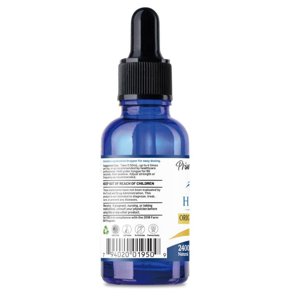 Huron Hemp Private Reserve 2400mg Full Spectrum CBD Oil