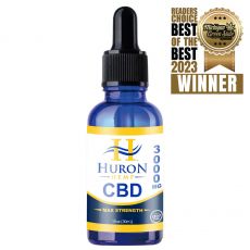 Huron Hemp - Pure CBD Oil 3000mg - 0% THC