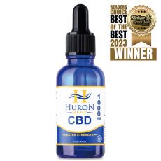 Huron Hemp - Pure CBD Oil 1000mg - 0% THC