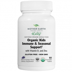 Mother Earth KIDS - Organic Kids Immune & Allergy Support Chewable - Grape 60ct