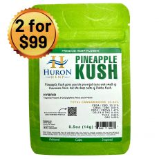 Huron Hemp - CBD Flower - Pineapple Kush 0.5oz - Relaxing Effects