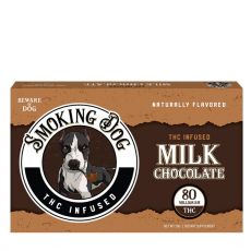 Smoking Dog - High Potency Milk Chocolate Bar - 80mg THC