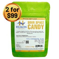Huron Hemp - CBD Flower - Sour Space Candy 0.5oz - Balanced Effects