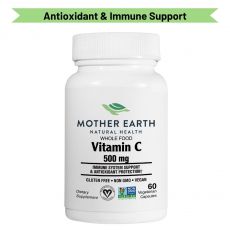 Mother Earth's Whole Food Vitamin C 500mg Capsules