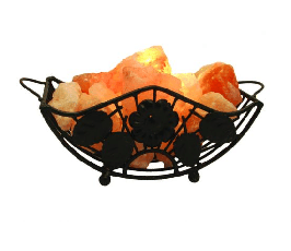 Himalayan Salt Lamp - Specialty - Horizontal Feng Shui Basket