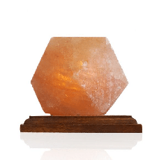 Himalayan Salt Lamp - Carved - Diamond Facet