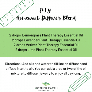 D.I.Y. Homework Essential Oil Blend Recipe