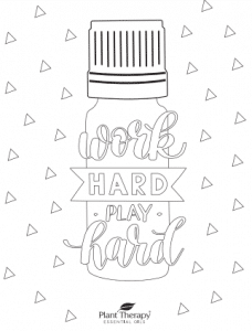 Work Hard Play Hard Coloring Page