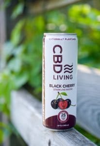 CBD Living Black Cherry Sparkling Water